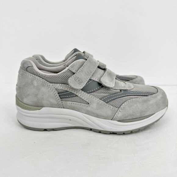 SAS Mens JV Mesh Adjustable Comfort Walking Sneaker US 6.5 W Grey Suede EUC main image 8